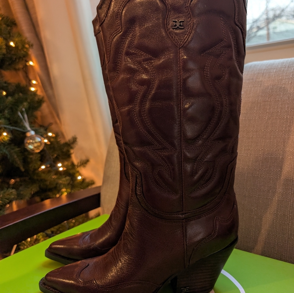 Sam Edelman Dark Brown Heeled Boots - Picture 12 of 12